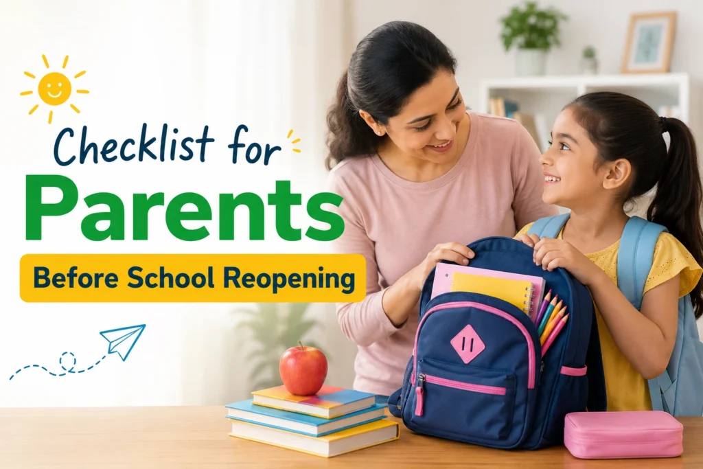 Checklist for Parents Before School Reopening