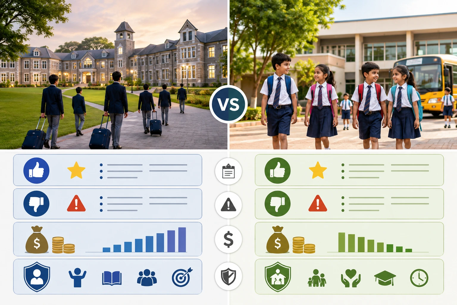 Residential School vs Day School: Pros, Cons, Fees & Benefits Compared