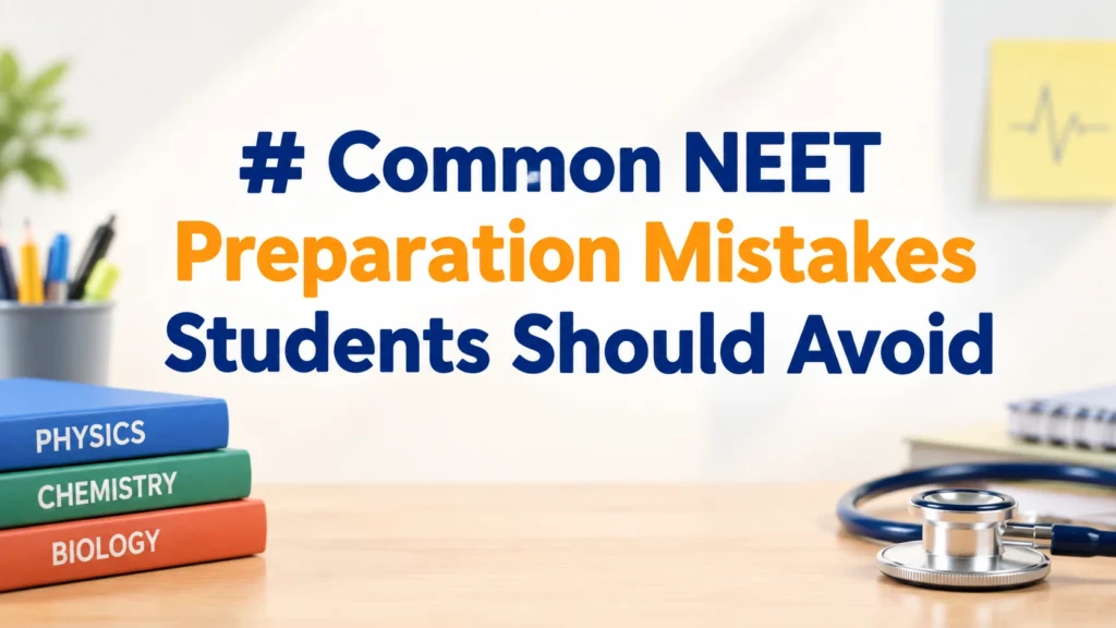 Common NEET Preparation Mistakes Students Should Avoid